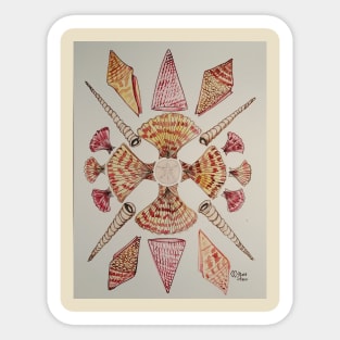 Seashell Mandala Sticker